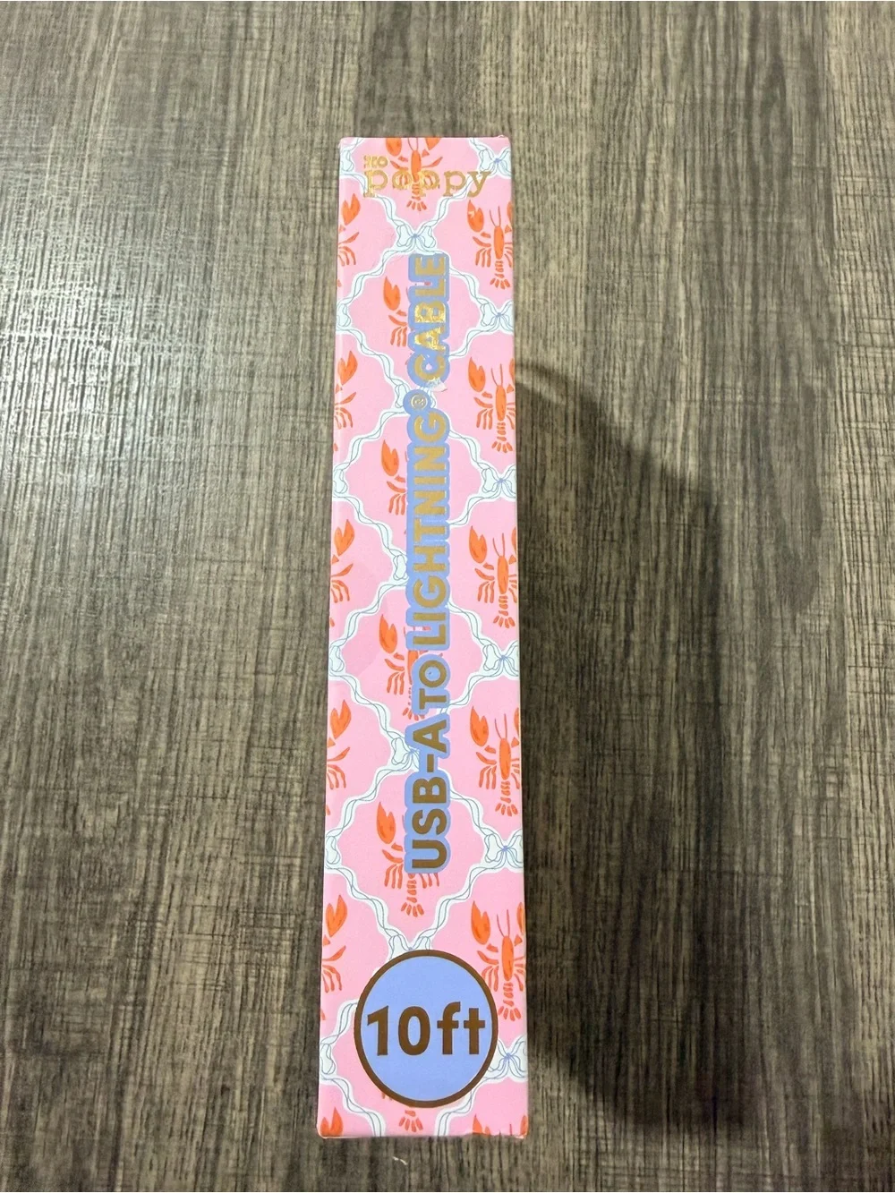 Pink Clip & Protect USB to Lightning Cable